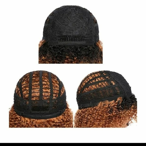 Short Curly Bob Human hair Wigs - Picture 2 of 6